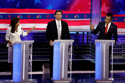 Haley Calls Ramaswamy ‘Scum’ in Heated Exchange