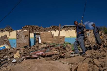 Walking Out of Morocco’s Rubble, Pregnant, Scared and Homeless