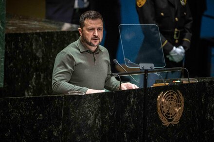 Ukraine’s Fight Is the World’s, Zelensky Tells U.N. Assembly