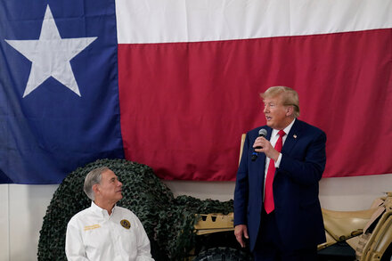 Texas Governor Endorses Trump, Lauding His Border Policies