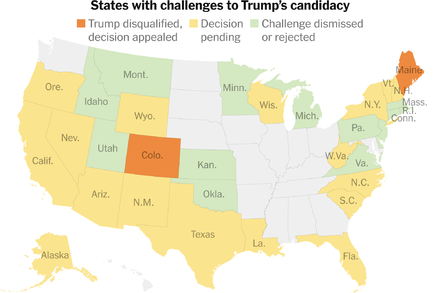 Tracking Efforts to Remove Trump From the 2024 Ballot