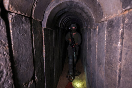 Israel’s military releases videos it says show Hamas tunnels under Al-Shifa Hospital.