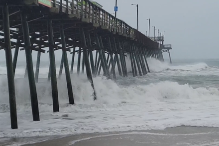 Tropical Storm Ophelia Hits the North Carolina Coast
