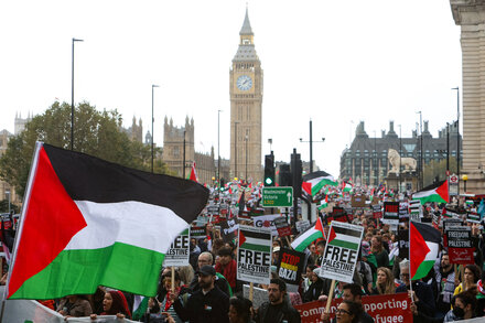 Pro-Palestinian protests fill the streets in cities around the world.