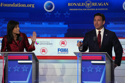 DeSantis-Haley Rivalry Heats Up, With Attacks Focused on Israel