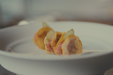 Beef Tartare With Celery-Root Chips