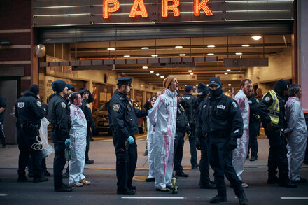 N.Y.P.D. Detains 34 Pro-Palestinian Protesters at Macy’s Parade
