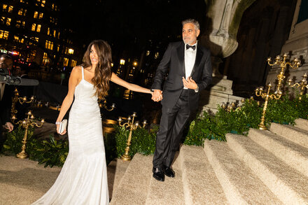 Amal Clooney, Anne Hathaway and Jon Hamm Hit the Fall Galas in New York